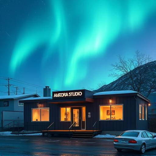 Exterior view of Aurora Sound Studio in Anchorage, Alaska